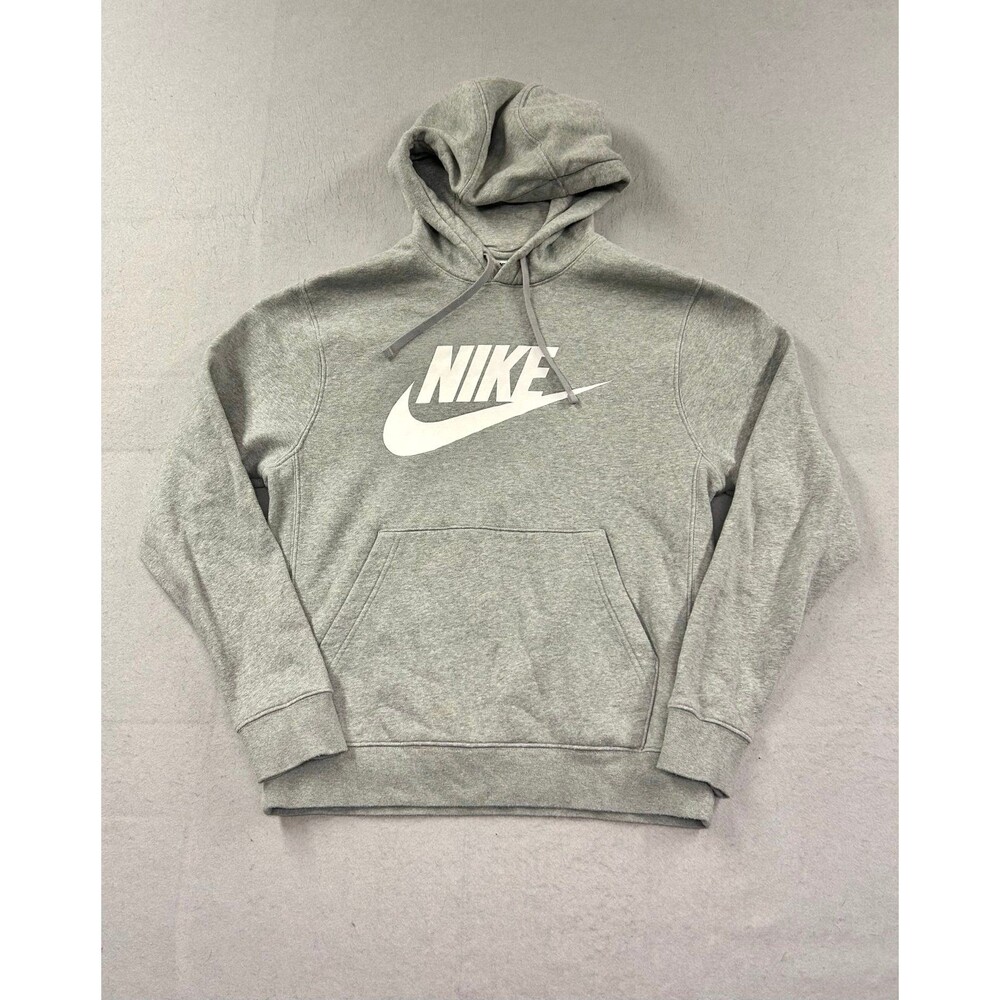 Nike Men’s Sportswear Club Fleece Graphic Pullover Hoodie Small Gray